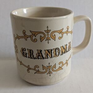 Vintage Japan Ceramic Tea Coffee Mug Cup. "Grandma"